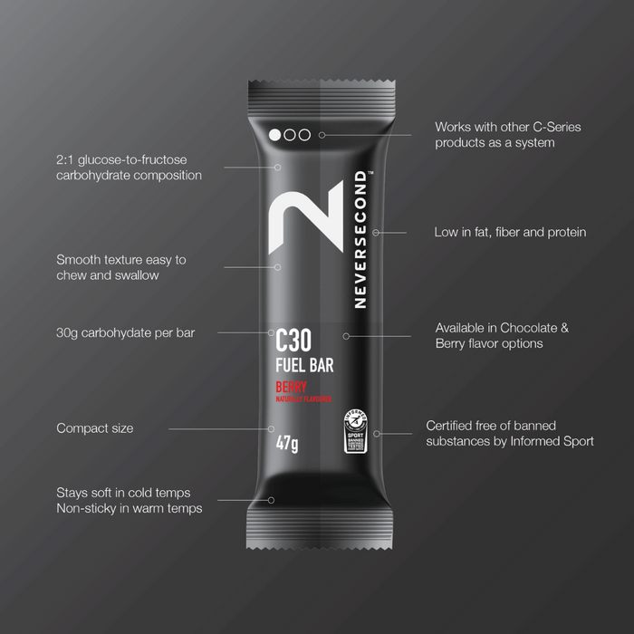 Neversecond C30 Fuel Bar Lemon – Fast-Absorbing Energy for Endurance Athletes Nutrition Bars Endurance kollective Neversecond