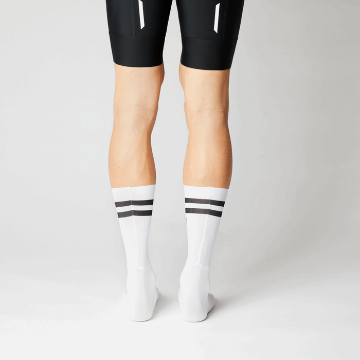 FINGERSCROSSED Aero stripes socks white Socks Endurance kollective Endurance kollective