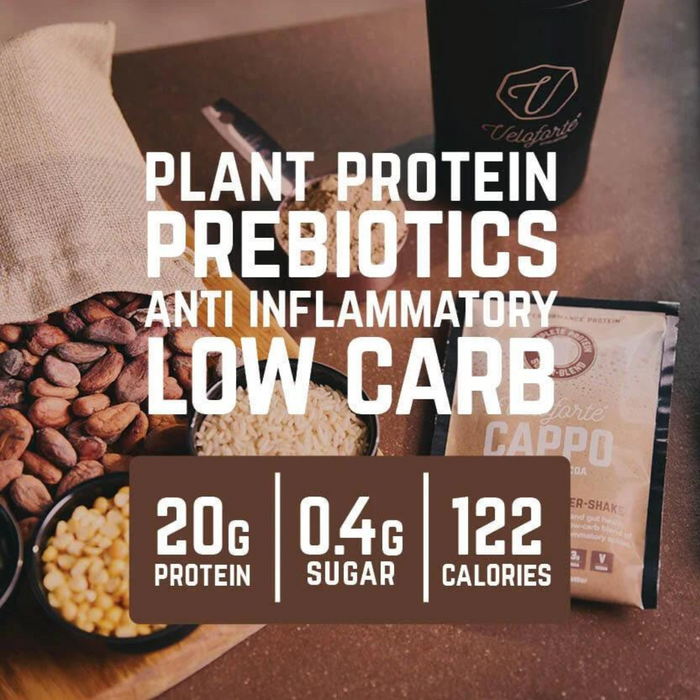 Veloforte Cappo – Plant-Based Cappuccino Protein Shake Nutrition Drinks & Shakes Endurance kollective Veloforte