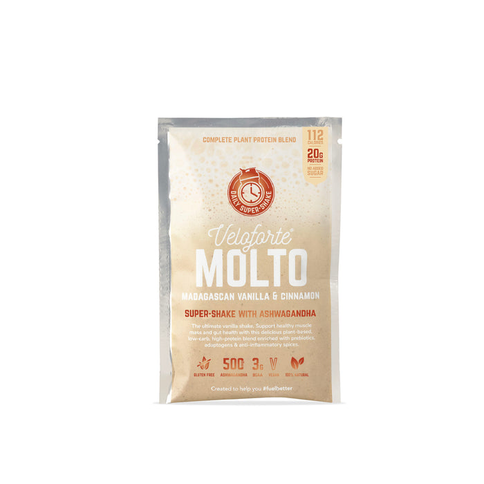Molto Plant-Based Super-Shake – Madagascan Vanilla & Cinnamon Nutrition Drinks & Shakes Endurance kollective Veloforte