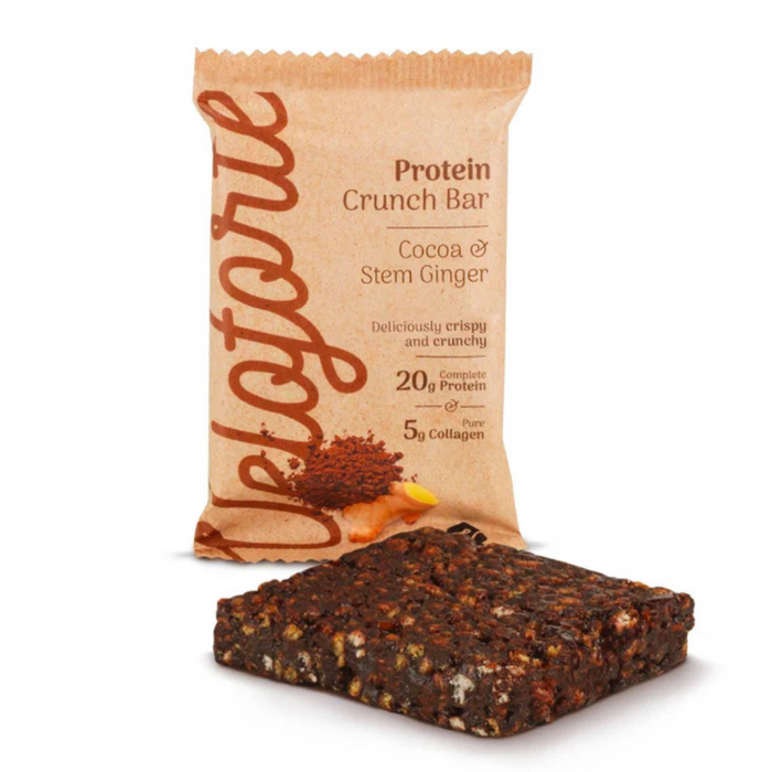 Veloforte Cocoa & Ginger Protein Crunch Bar | 20g Protein & Collagen Nutrition Bars Endurance kollective Veloforte