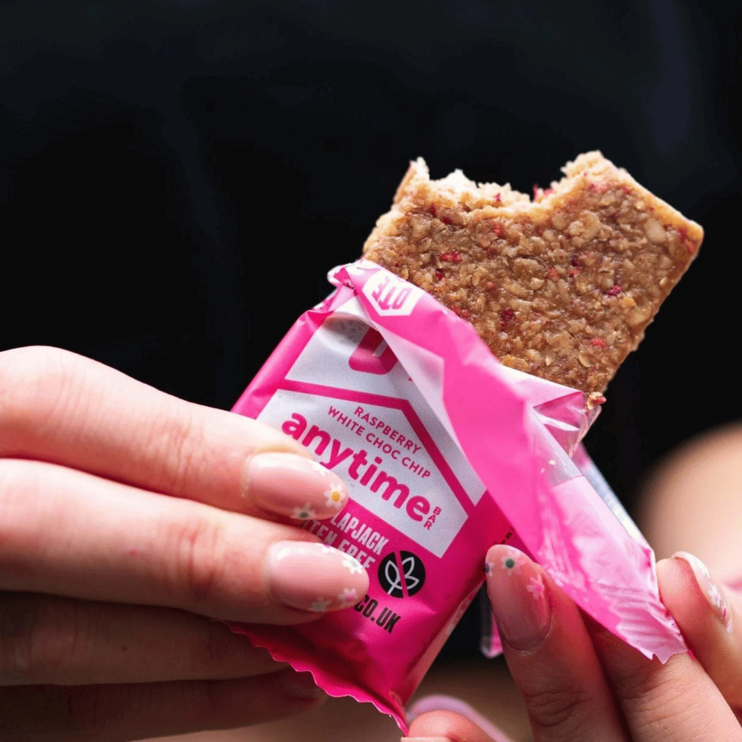 OTE Anytime Bar – Raspberry & White Chocolate Chip – 62g
