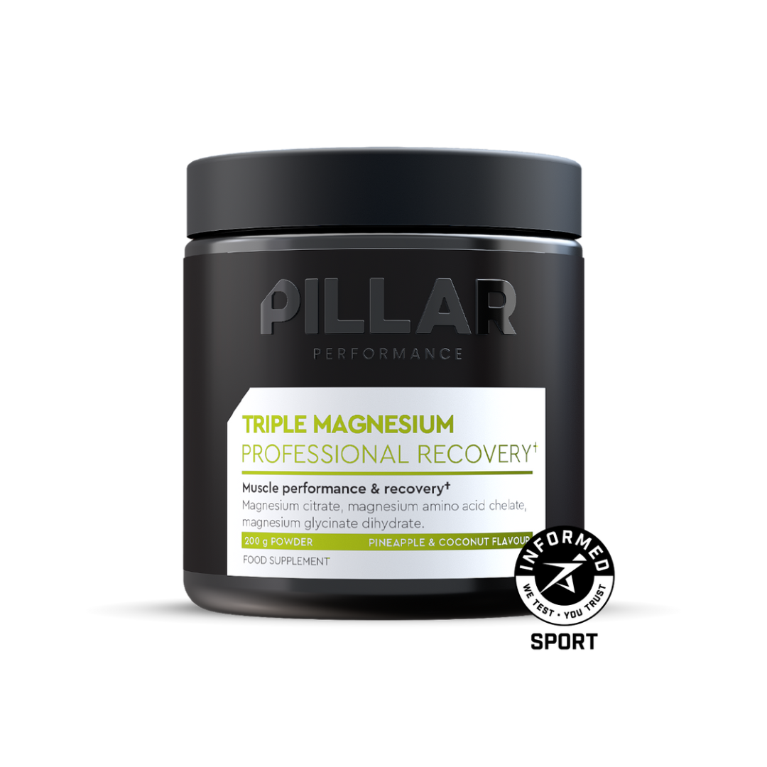 Pillar Performance Triple Magnesium - Pineapple and Coconut Jar Vitamins & Supplements Endurance kollective Pillar Performance