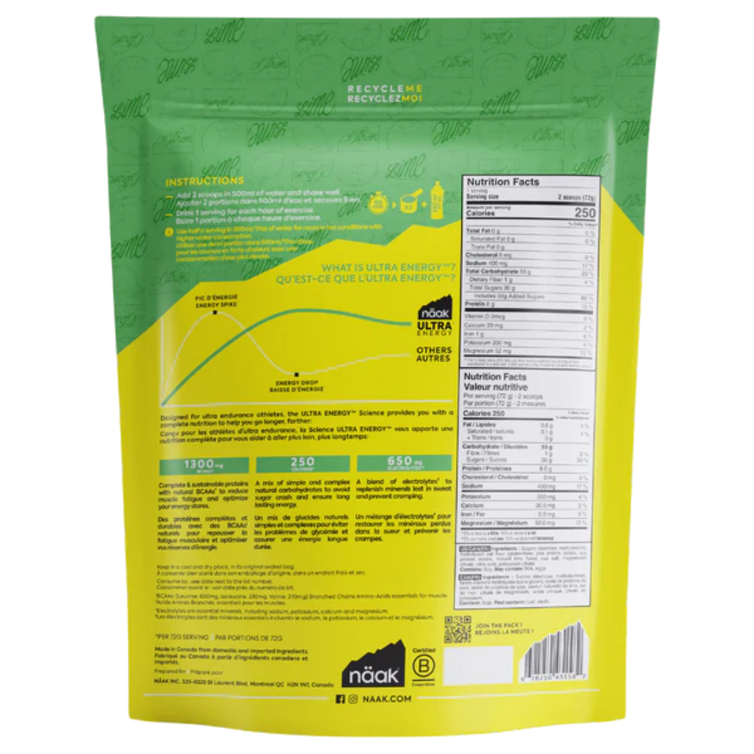 Näak Ultra Energy™ Drink Mix – Complete Fuel for Ultra Endurance Nutrition Drinks & Shakes Endurance kollective Näak