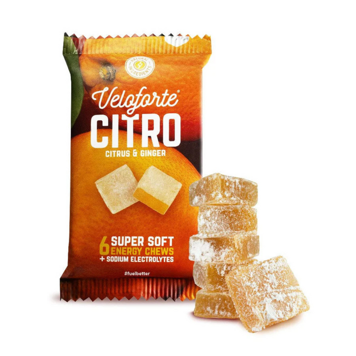 Veloforte Citro Citrus and Ginger Chews Nutrition Gels & Chews Endurance kollective Veloforte