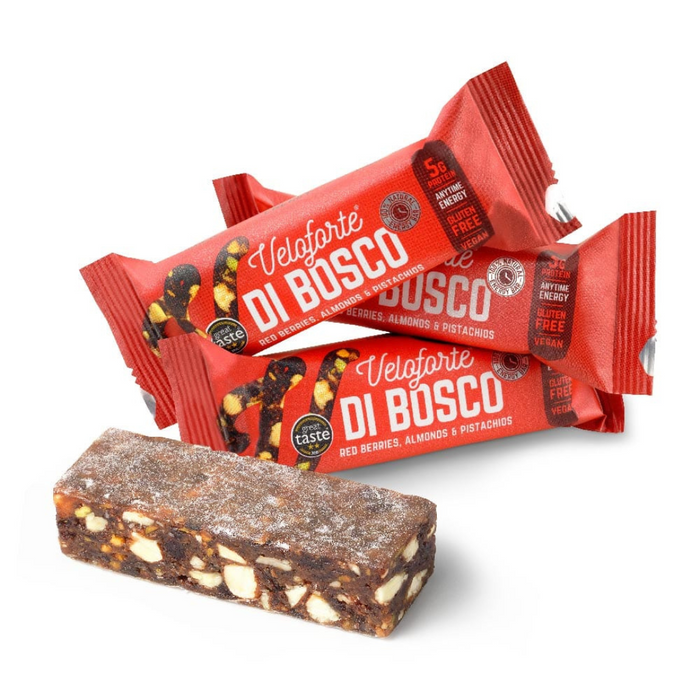 Veloforte Di Bosco Energy Bar: Red Berries, Almonds and Pistachios Nutrition Bars Endurance kollective Veloforte