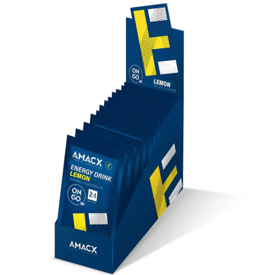 Amacx Energy Drink Lemon 12 Pack – Isotonic Hydration & Performance Fuel Nutrition Drinks & Shakes Endurance kollective Amacx