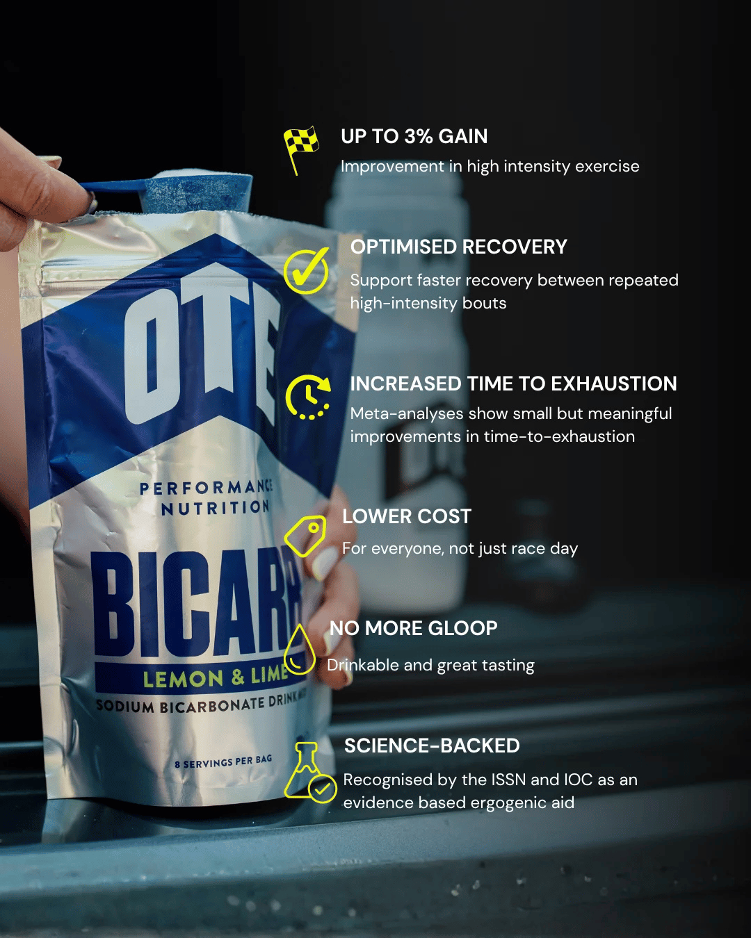 OTE Bicarb Drink Mix – Lemon & Lime – 288g