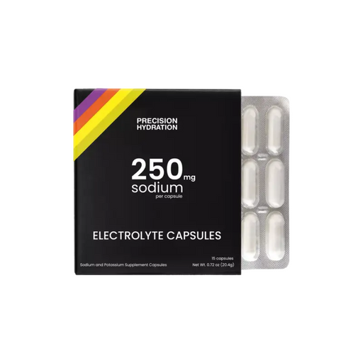 Precision Fuel & Hydration Electrolyte Capsules – 250mg Sodium | 15-Pack Nutrition Gels & Chews Endurance kollective Precision Fuel & Hydration