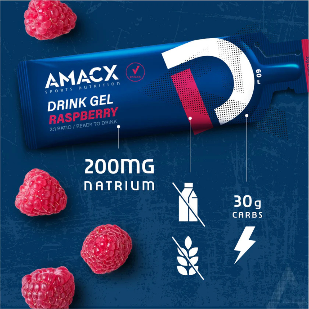 Amacx Drink Gel Raspberry – Rapid Energy & Hydration for Endurance Athletes Nutrition Gels & Chews Endurance kollective Amacx