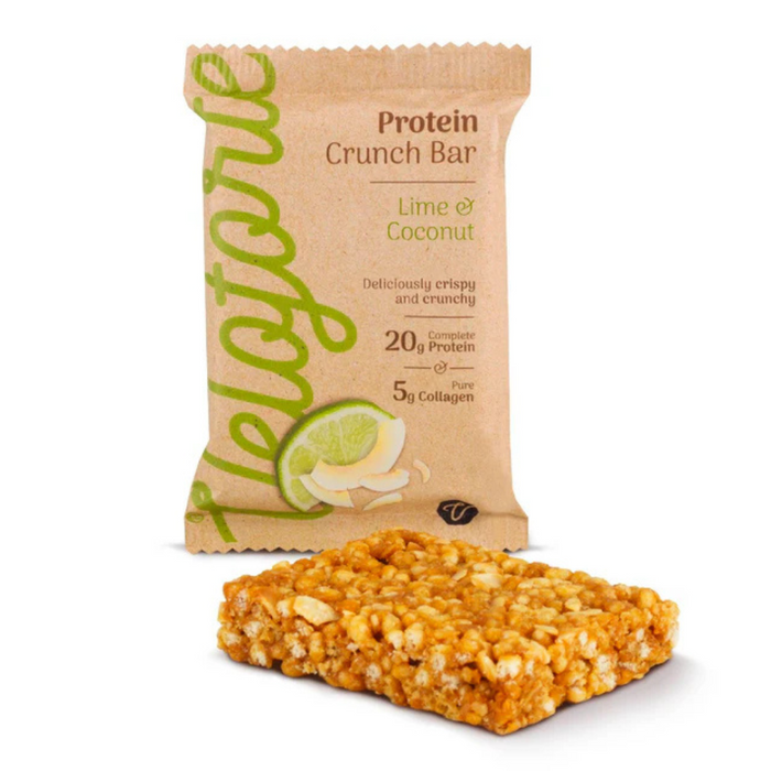 Veloforte Lime & Coconut Protein Crunch Bar | 20g Protein & Collagen Nutrition Bars Endurance kollective Veloforte