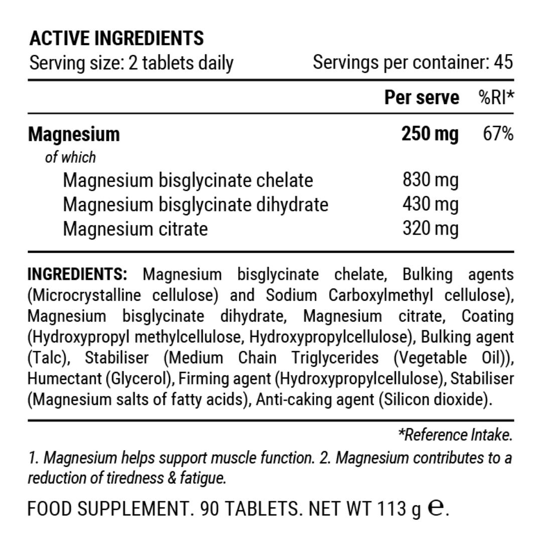 Pillar Performance Triple Magnesium Tablets Vitamins & Supplements Endurance kollective Pillar Performance