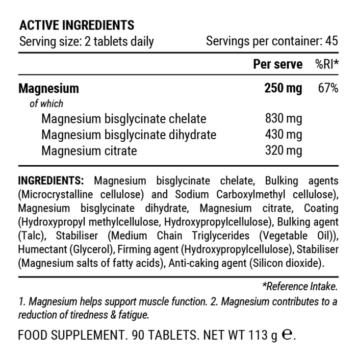 Pillar Performance Triple Magnesium Tabletter